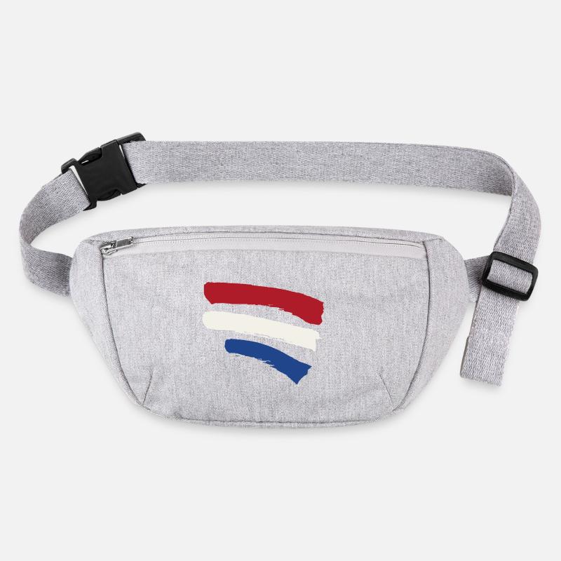 Netherlands Flag - Brush Style Stripes Stanley/Stella recycled Hip Bag 