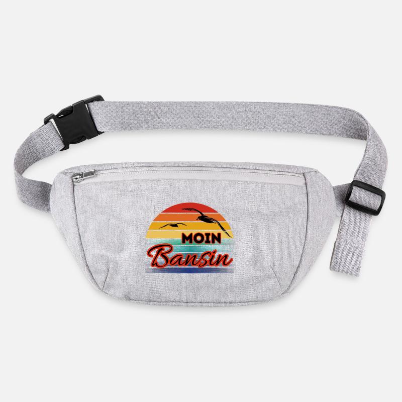Bassin Moin avec mouette dans le style rétro Bansin Sac banane recyclé Stanley/Stella