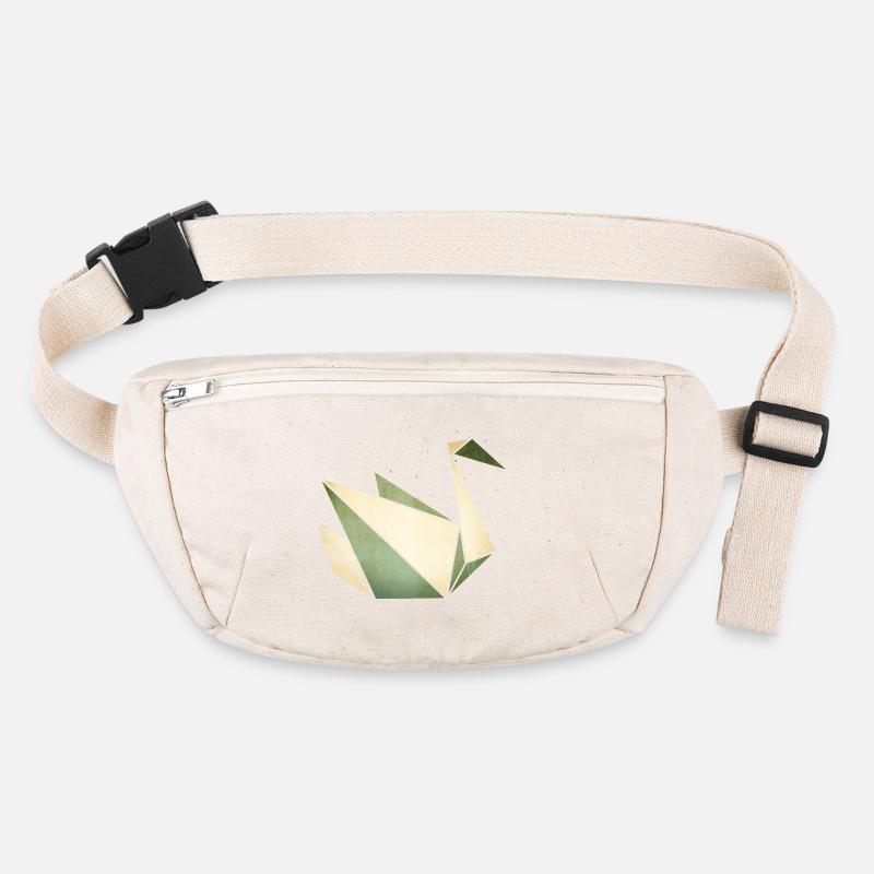 Origami: stolzer Schwan (Pergament-Optik) Stanley/Stella recycled Hip Bag 