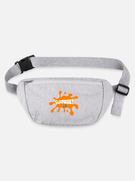 Surprise! - Stanley/Stella recycled Hip Bag  - heather grey - Front