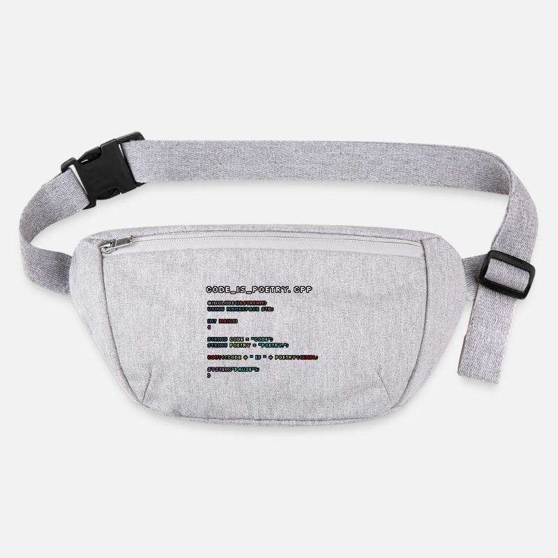 Code is Poetry.CPP Stanley/Stella recycled Hip Bag 