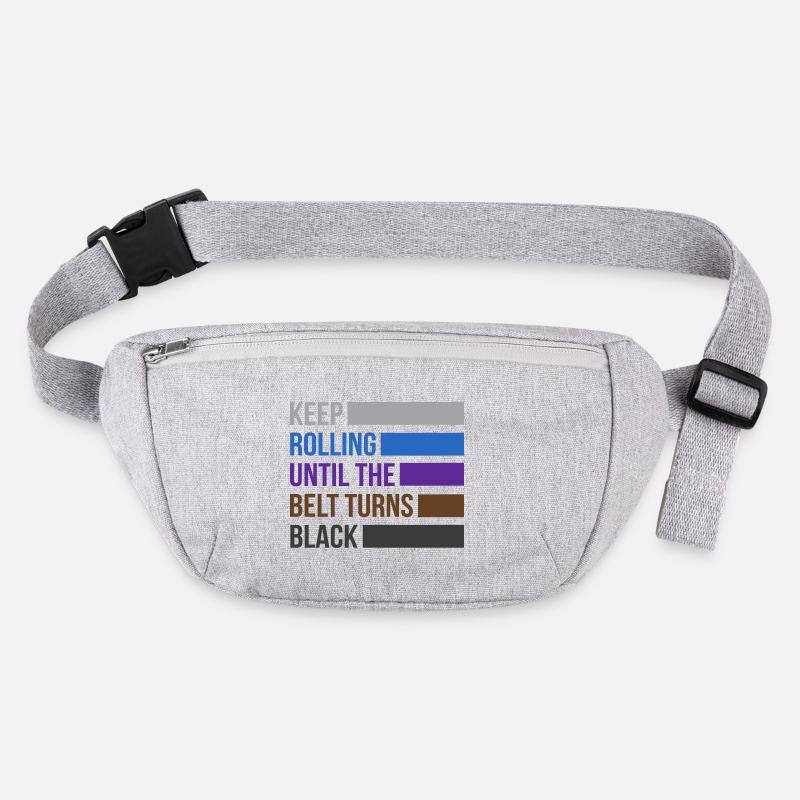 Keep Rolling Until The Belt Turns Black Jiu Jitsu Stanley/Stella recycled Hip Bag 
