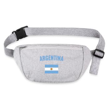 Drapeau de l’Argentine - Sac banane recyclé Stanley/Stella - gris chiné - Devant