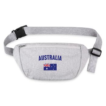 Australia Flag - Stanley/Stella recycled Hip Bag  - heather grey - Front