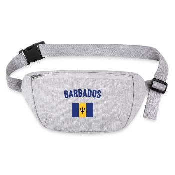 Barbados Flagge - Stanley/Stella recycelte Gürteltasche - Grau meliert - Vorne
