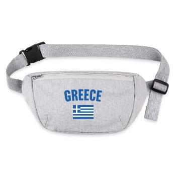 Drapeau de la Grèce - Sac banane recyclé Stanley/Stella - gris chiné - Devant