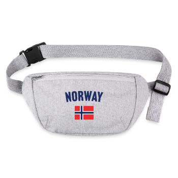 Norwegen Flagge - Stanley/Stella recycelte Gürteltasche - Grau meliert - Vorne