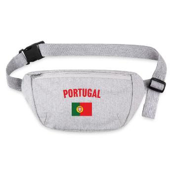 Drapeau du Portugal - Sac banane recyclé Stanley/Stella - gris chiné - Devant