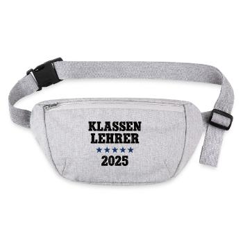 Klassen Lehrer 2025 Leiter Schule Klassenlehrer - Stanley/Stella recycelte Gürteltasche - Grau meliert - Vorne