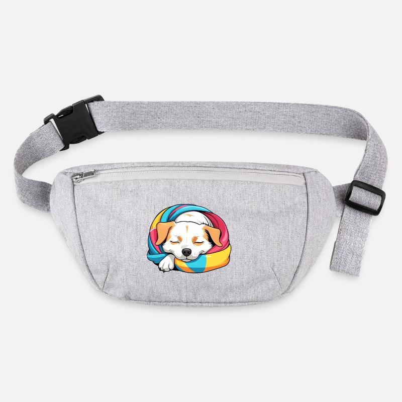 Chiot endormi Écharpe arc-en-ciel Sac banane recyclé Stanley/Stella