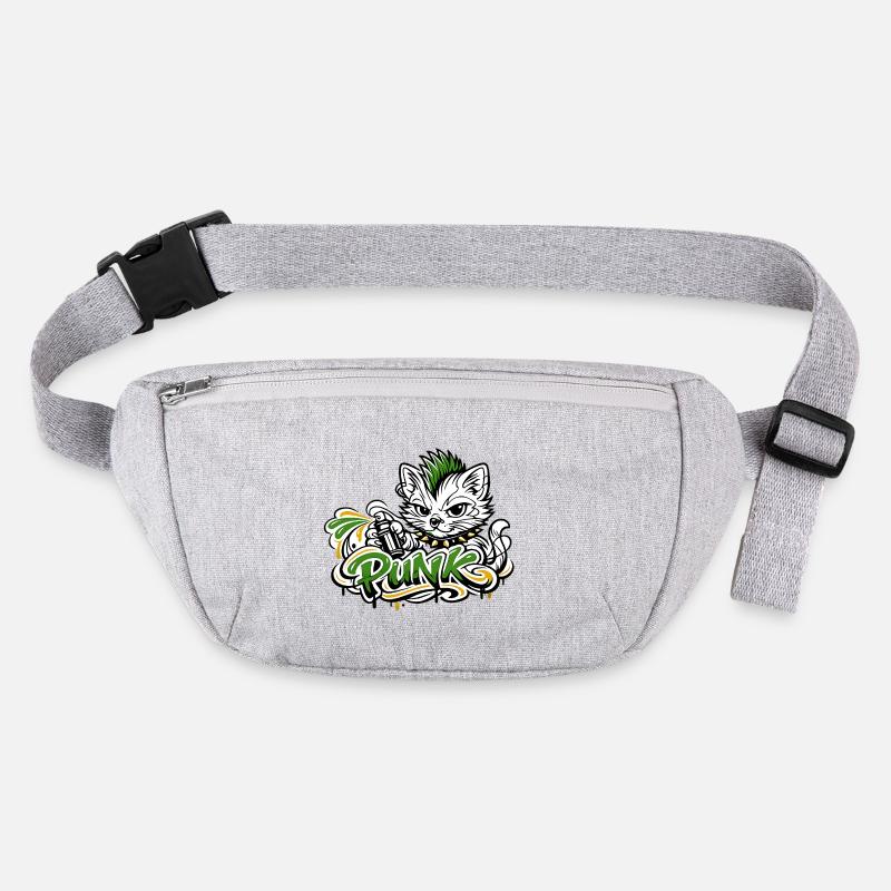 Punkkatz Graffiti Mohawk Stanley/Stella recycled Hip Bag 