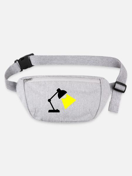 Desk Lamp Light Idea - Stanley/Stella recycled Hip Bag  - heather grey - Front