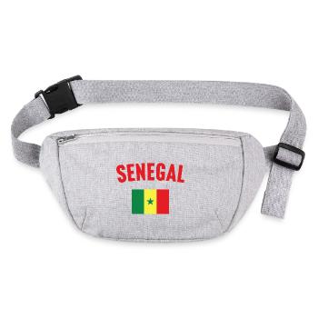 Drapeau du Sénégal - Sac banane recyclé Stanley/Stella - gris chiné - Devant