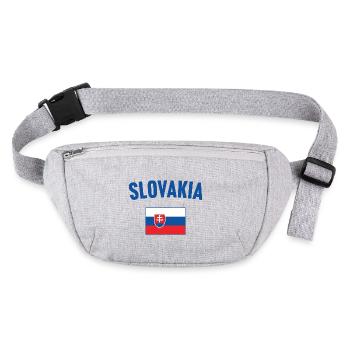 Drapeau de la Slovaquie - Sac banane recyclé Stanley/Stella - gris chiné - Devant