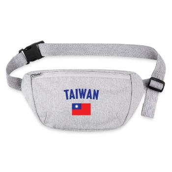 Drapeau de Taïwan - Sac banane recyclé Stanley/Stella - gris chiné - Devant