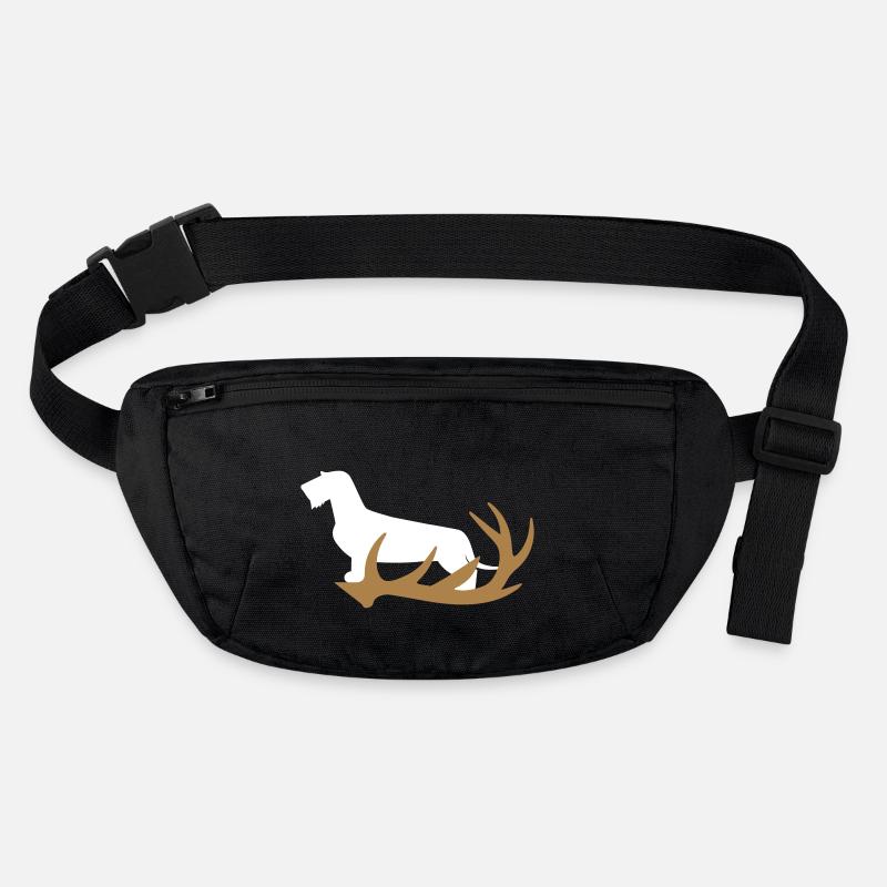 Rauhaardackel with antler Stanley/Stella recycled Hip Bag 