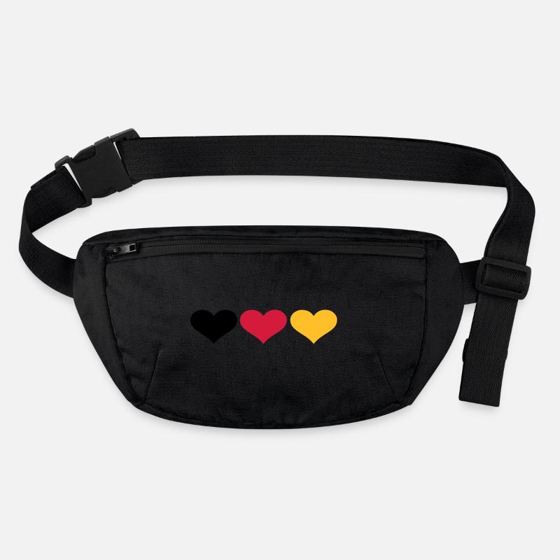 Deutschland Herzen Stanley/Stella recycelte Gürteltasche