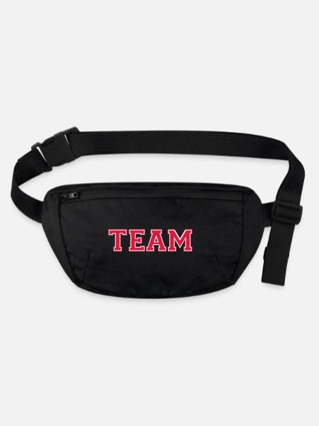Team - Stanley/Stella recycled Hip Bag  - black - Front