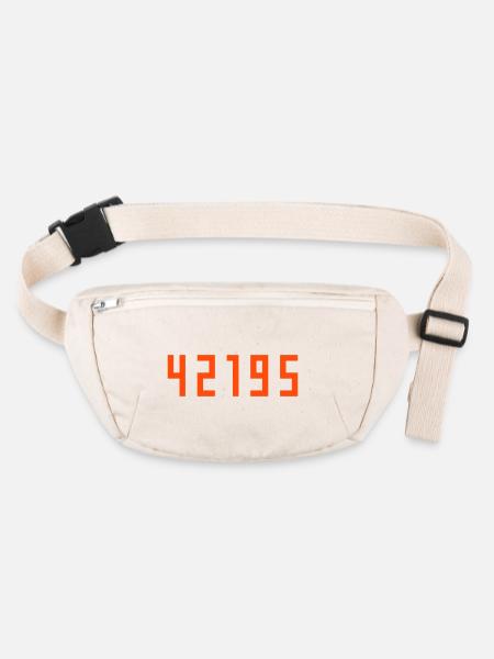 Marathon 42195 Meter - Stanley/Stella recycelte Gürteltasche - Naturweiß - Vorne