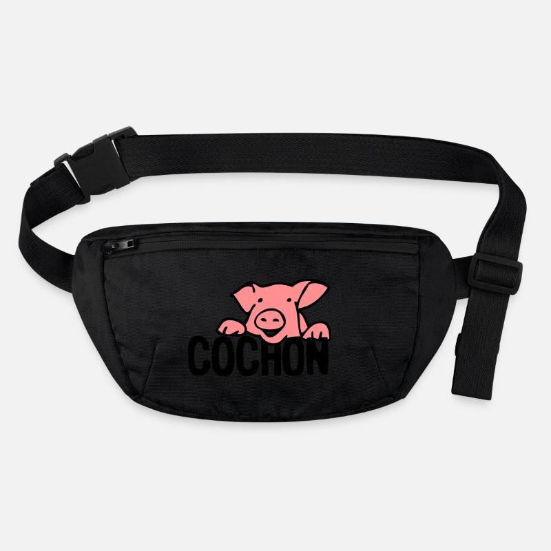 Schwein Schweinekopf 28054 Stanley/Stella recycelte Gürteltasche