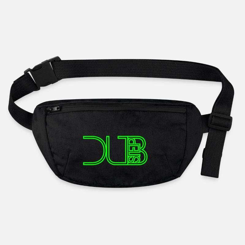 Dub Step Techno Musique Cool DJ Party Club Texte Logo - Sac banane recyclé Stanley/Stella - noir