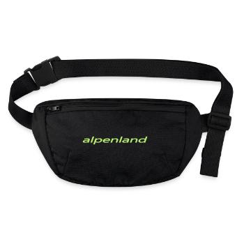 Retro Tasche "alpenland", verschiedene Farben - Stanley/Stella recycelte Gürteltasche - Schwarz - Vorne