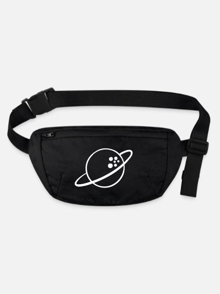 Planète Saturne - Sac banane recyclé Stanley/Stella - noir - Devant