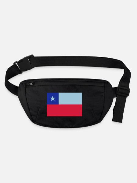Chile - Stanley/Stella recycelte Gürteltasche - Schwarz - Vorne