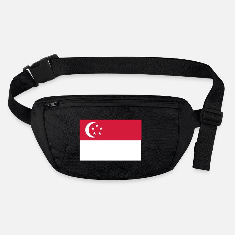Singapur Flagge Stanley/Stella recycelte Gürteltasche