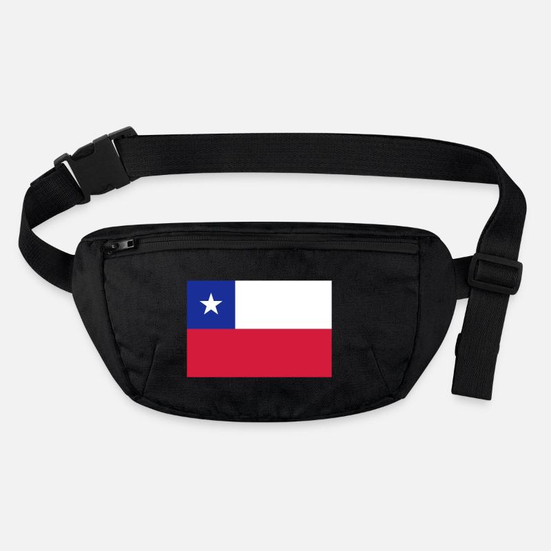 Chili-Flagge / Drapeau Chili Stanley/Stella recycelte Gürteltasche