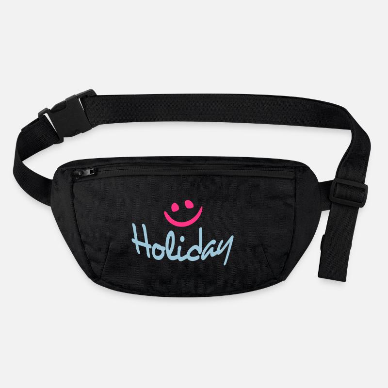 vacances visage souriant voyage vacances dire Sac banane recyclé Stanley/Stella