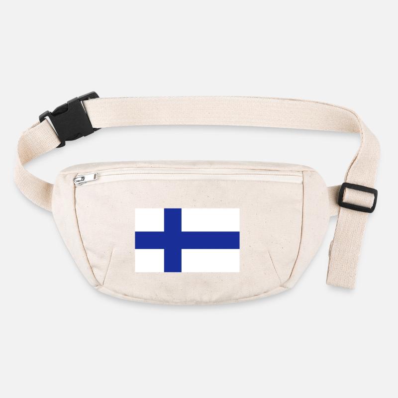 Drapeau de la Finlande Sac banane recyclé Stanley/Stella