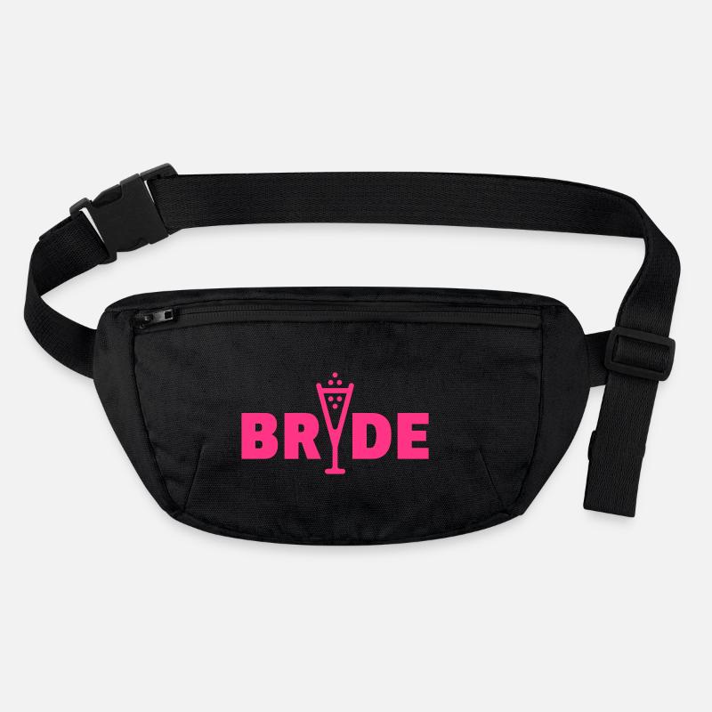 Bride Bubbly (Hen Night Bachelorette Party / Pink) Stanley/Stella recycled Hip Bag 