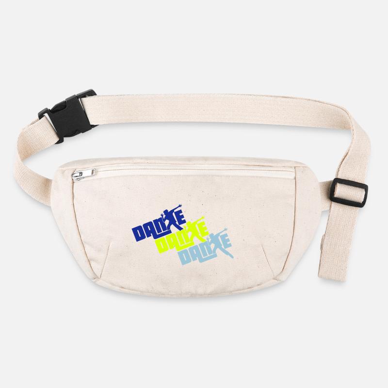 Dance Text Tanzender Mann Silhouette Party Musik Stanley/Stella recycelte Gürteltasche