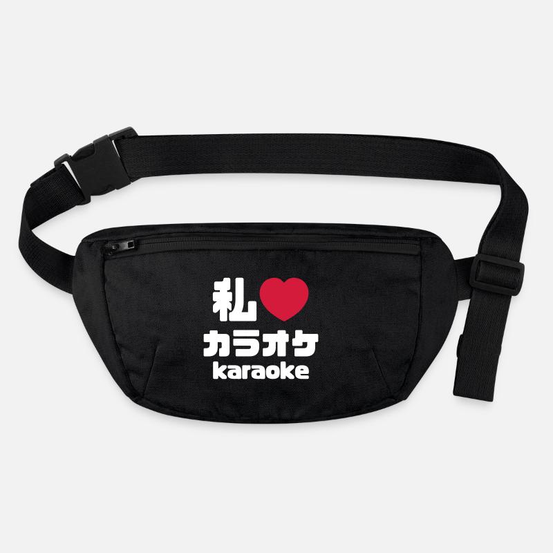 I Heart [Love] Karaoke カラオケ // Nihongo Japanese Stanley/Stella recycled Hip Bag 