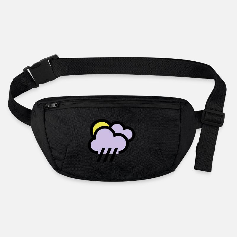 bewölkt mit Schauern Symbol Wetter icon Stanley/Stella recycelte Gürteltasche