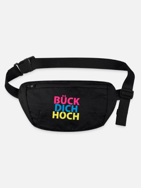 Buck-vous maintenant! - Sac banane recyclé Stanley/Stella - noir - Devant