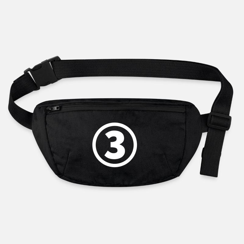 number three numéro trois Sac banane recyclé Stanley/Stella