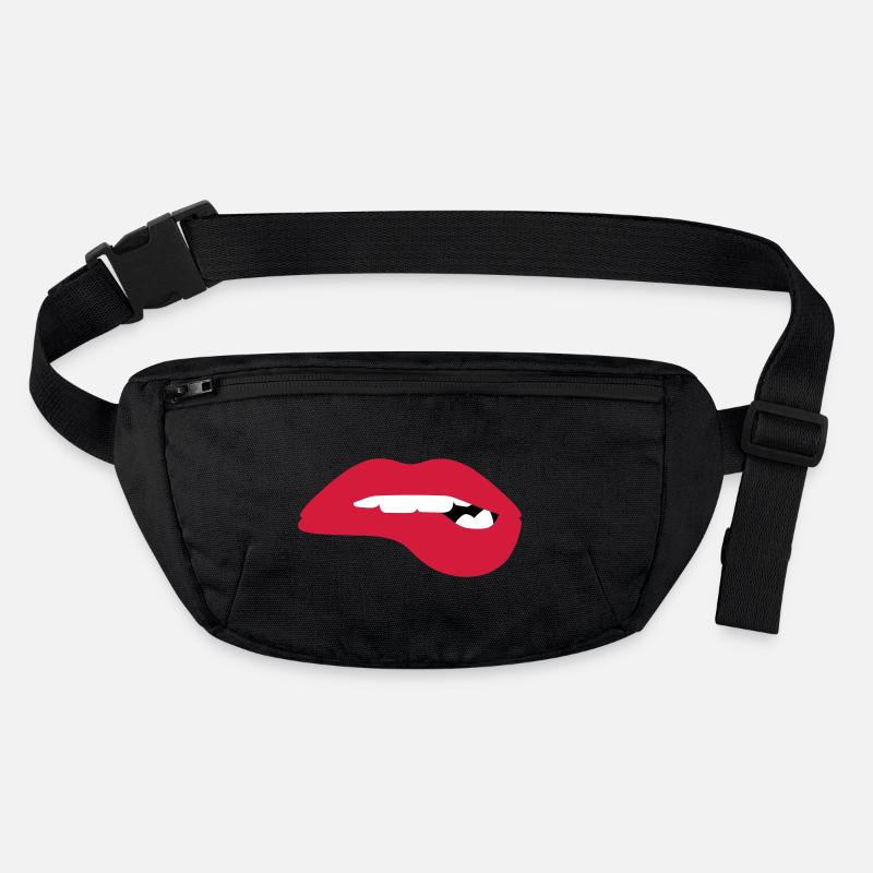 Hot full lips want to seduce you Stanley/Stella recycled Hip Bag 