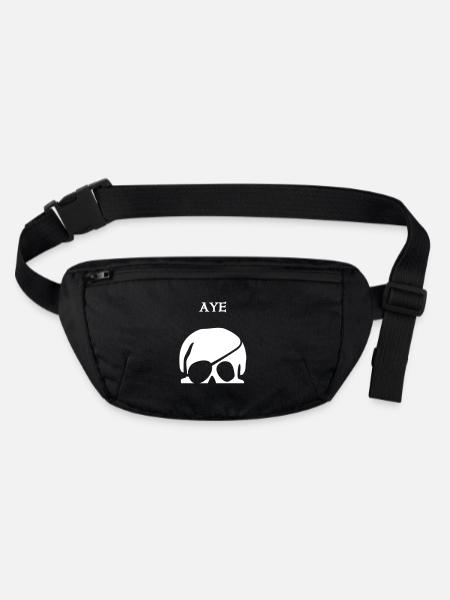 Aye ~ ~ - Stanley/Stella recycled Hip Bag  - black