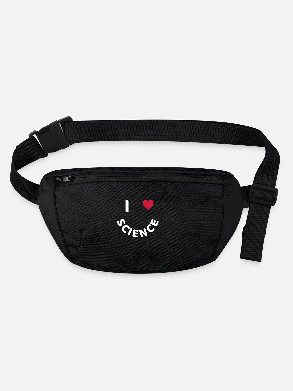 Science - Stanley/Stella recycled Hip Bag - black - Front