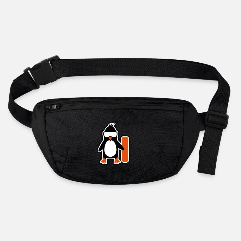 penguin - Stanley/Stella recycled Hip Bag  - black
