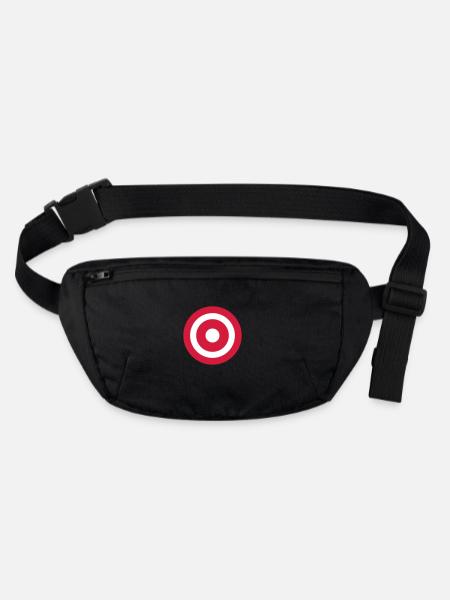 bulls_eye - Stanley/Stella recycled Hip Bag  - black - Front
