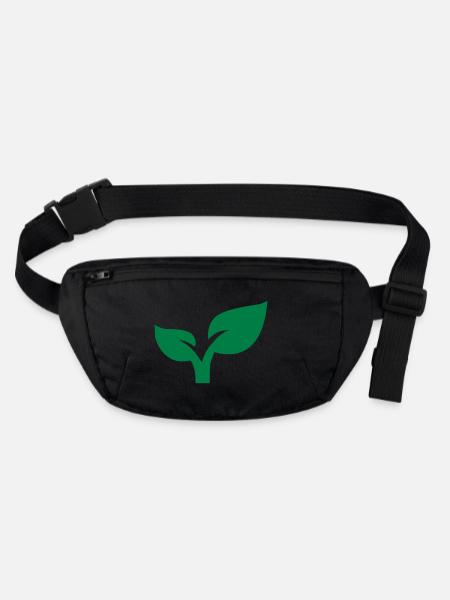 Plant - Stanley/Stella recycled Hip Bag  - black - Front