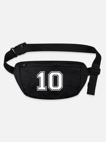 10 - Stanley/Stella recycelte Gürteltasche - Schwarz - Vorne