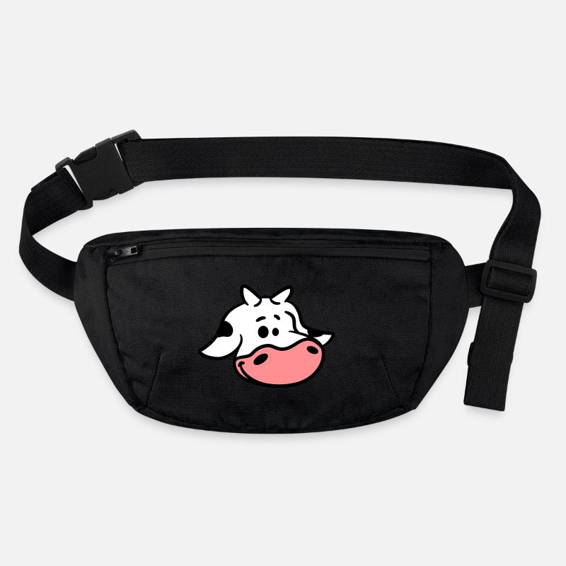 Cute calf cow face Stanley/Stella recycled Hip Bag 