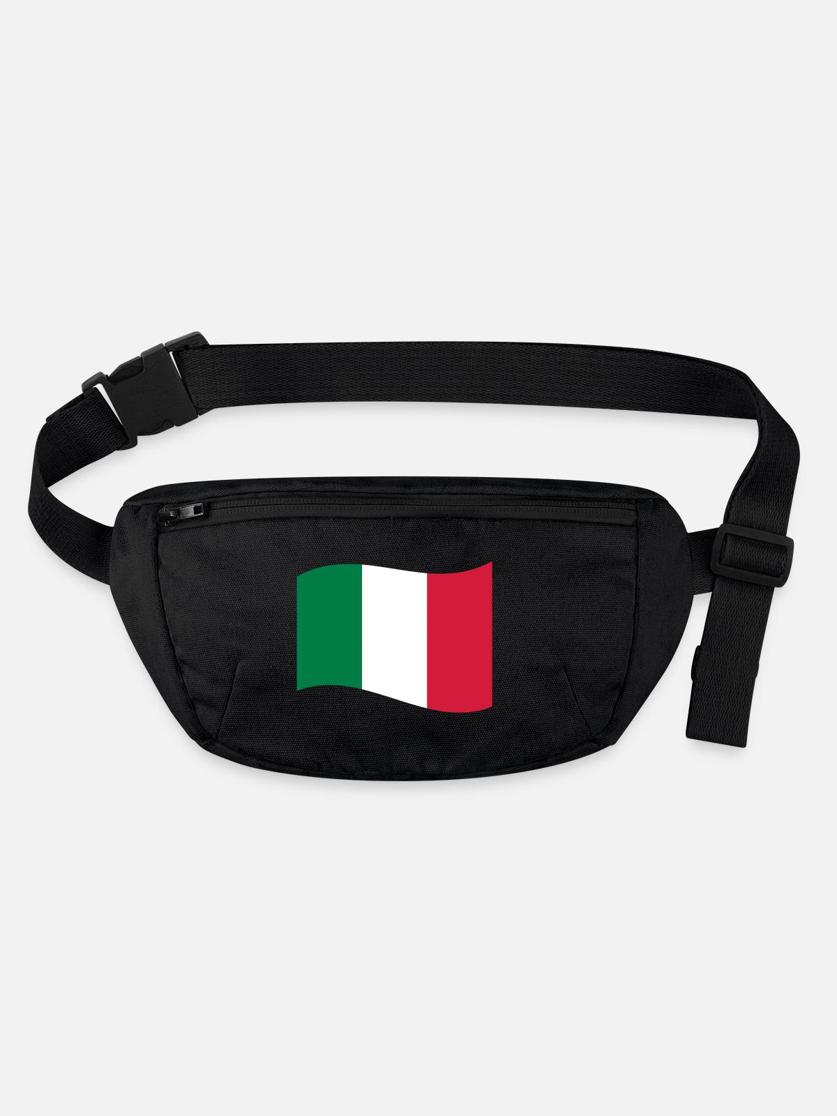 italy - Stanley/Stella recycelte Gürteltasche - Schwarz - Vorne
