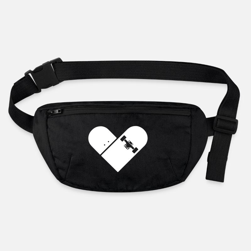 Skateboard Minimal - Coeur Création de logo icôn Sac banane recyclé Stanley/Stella