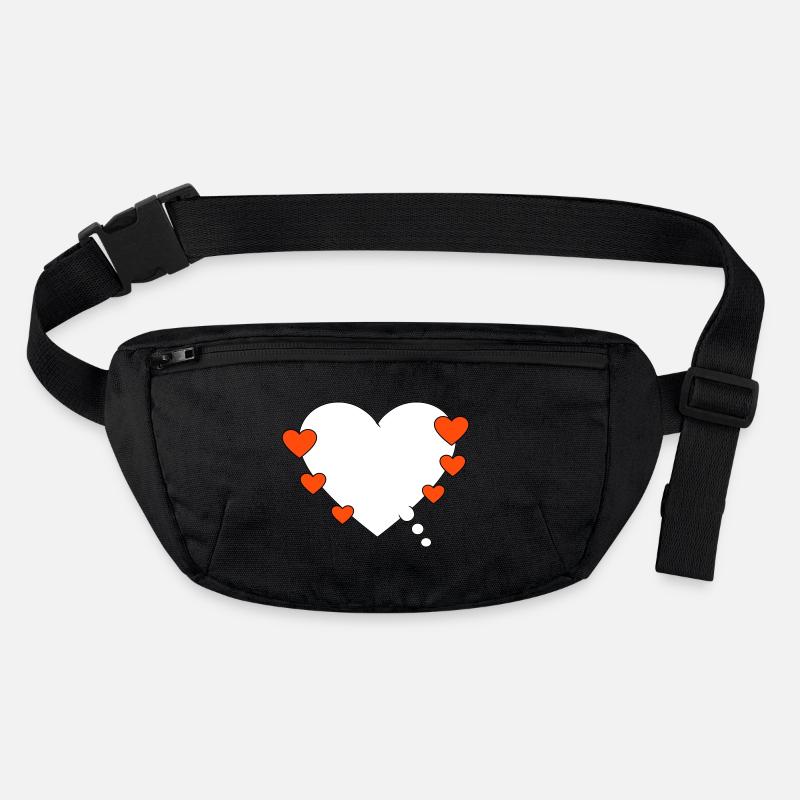 Thought bubble with heart Stanley/Stella recycled Hip Bag 