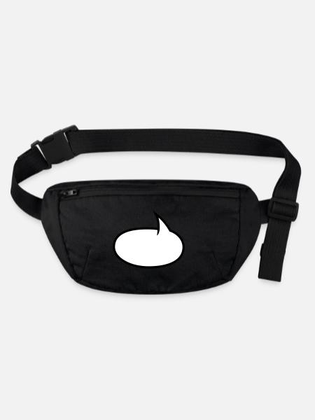 Bulle BD bicolore - Sac banane recyclé Stanley/Stella - noir - Devant